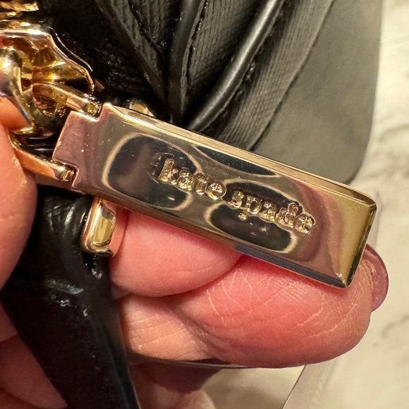 KATE SPADE Staci Dome Crossbody NWT Black Saffiano Leather - Picture 8 of 15